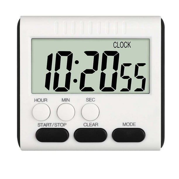 Large LCD Digital Kitchen Cooking Timer Count Down Up Clock Loud Magnetic Alarm 